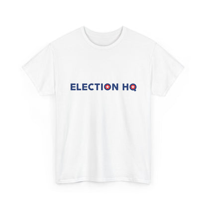 Election HQ Unisex Heavy Cotton Tee (Blue Primary)