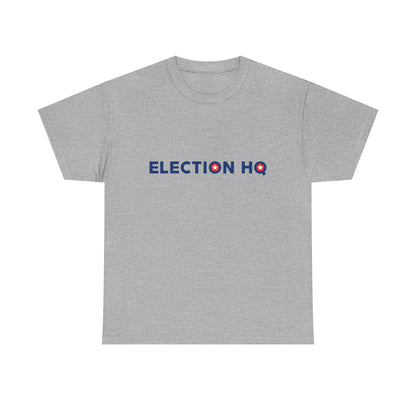 Election HQ Unisex Heavy Cotton Tee (Blue Primary)