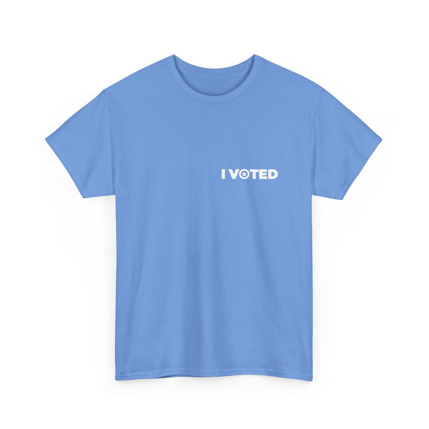 "I Voted" Permanent Sticker Tee Unisex (Blue Variation)