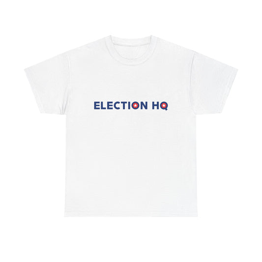 Election HQ Unisex Heavy Cotton Tee (Blue Primary)
