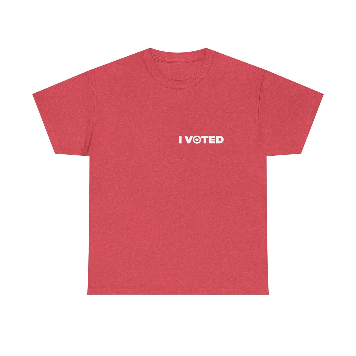 "I Voted" Permanent Sticker Tee Unisex (Red)
